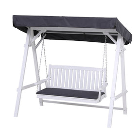 Congo Swing Chair with Canopy White