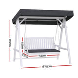 Gardeon Outdoor Canopy Swing Chair