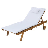 Gardeon Wooden Sun Lounge with Wheels