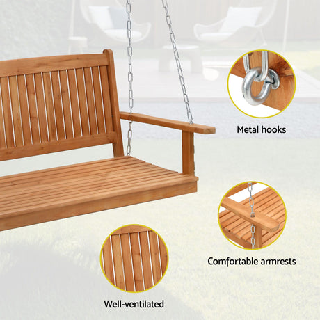 Rosedale Swing Chair with Stand Teak