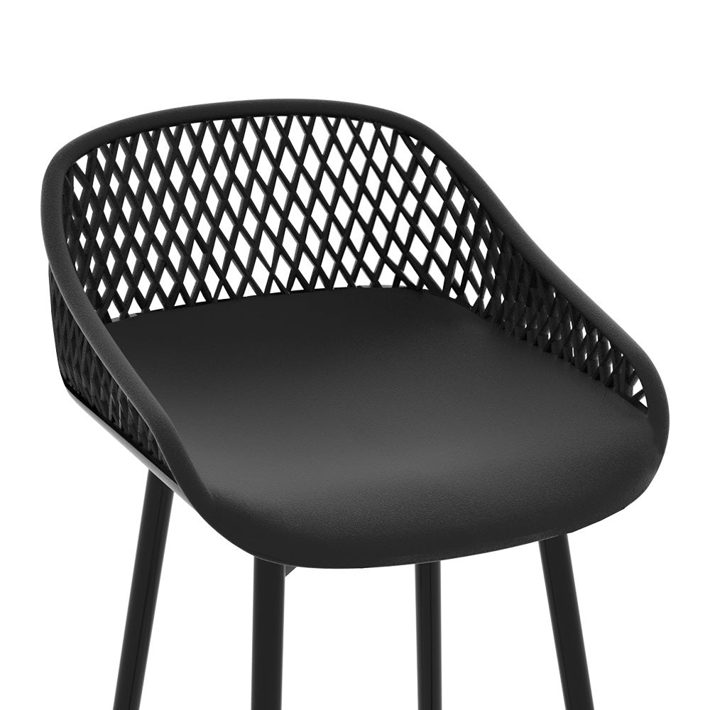 Shoal Bay Outdoor Bar Stool Black 5
