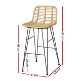 Corlette Outdoor Bar Stool Nature 2