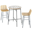 Gardeon Elegant 3-Piece Wicker Bar Set