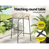 Gardeon Elegant 3-Piece Wicker Bar Set