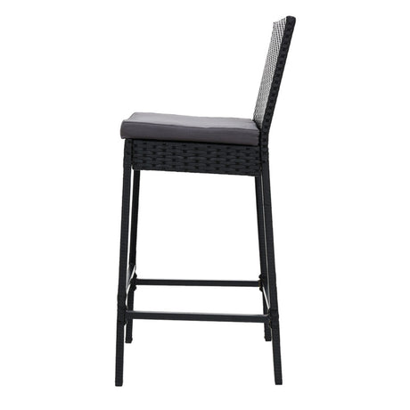 Gardeon Elegant 2-Piece Outdoor Bar Stools Set