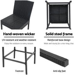 Gardeon Elegant 2-Piece Outdoor Bar Stools Set