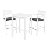 Gardeon 3 Piece Outdoor Aluminium Bar Set Table and Stools — Allure Home Collections