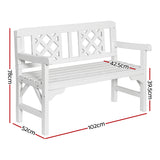 Gardeon Rustic Fir Wood Garden Bench