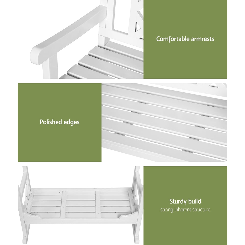 Gardeon Rustic Fir Wood Garden Bench