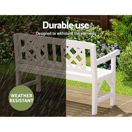 Gardeon Rustic Fir Wood Garden Bench