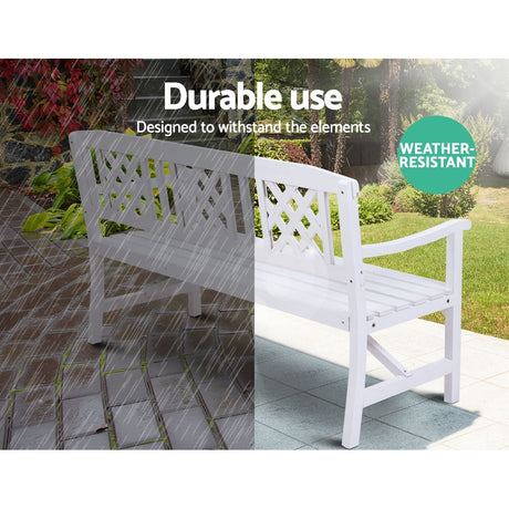 Gardeon Rustic Fir Wood Garden Bench