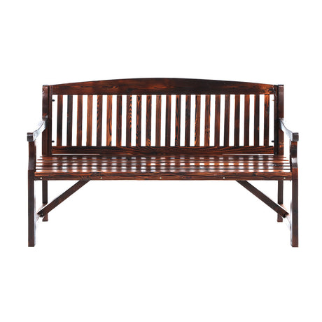 Numinbah 3 Seater Outdoor Bench, Charcoal Timber