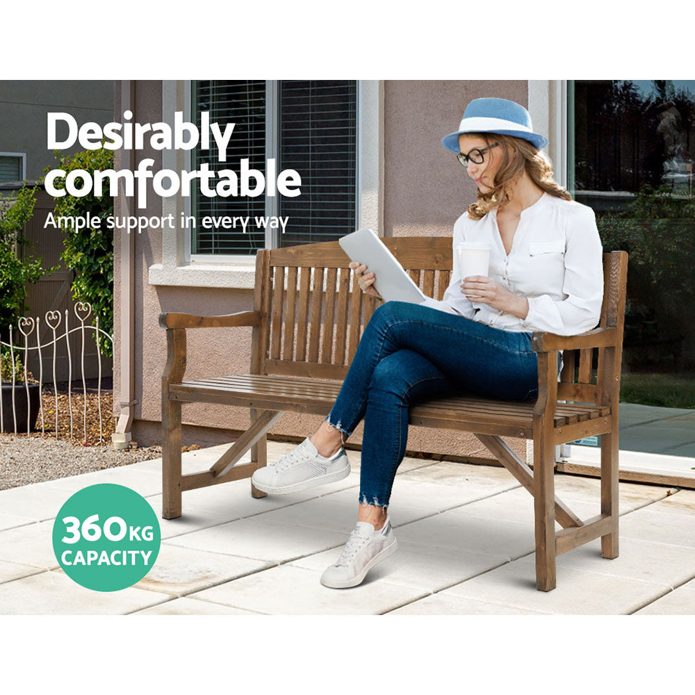 Gardeon 5FT Rustic Wooden Garden Bench