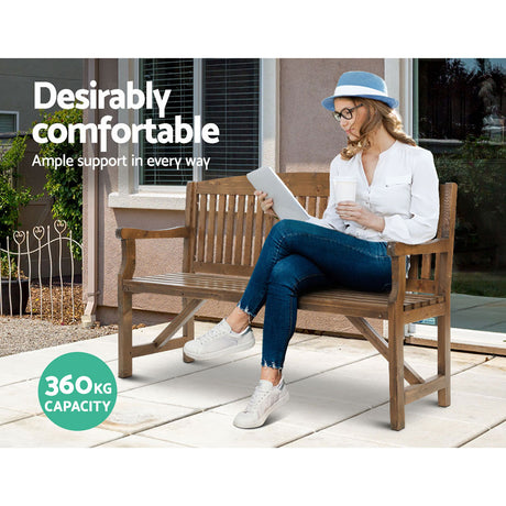 Gardeon 5FT Rustic Wooden Garden Bench