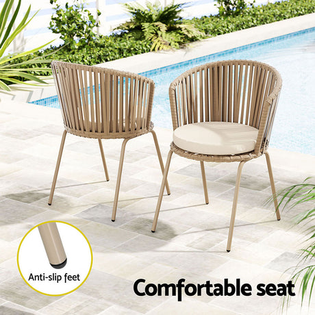 Gardeon 3-Piece Outdoor Bistro Set