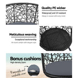 Gardeon 3-Piece Rattan Bistro Set
