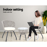 Gardeon 3-Piece Rattan Bistro Set