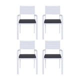 Bingie Stackable Outdoor Dining Chair White