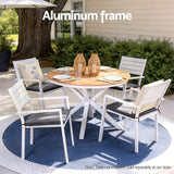 Bingie Stackable Outdoor Dining Chair White
