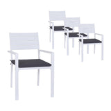 Bingie Stackable Outdoor Dining Chair White