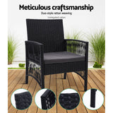 Kiah Wicker Lounge Chair Black