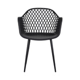 Mollymook Outdoor Dining Chair, Black 4pcs