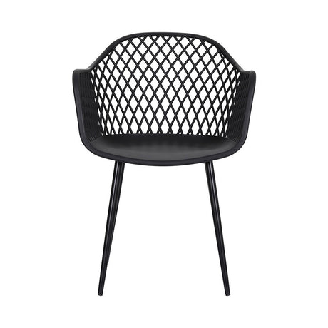 Mollymook Outdoor Dining Chair, Black 4pcs
