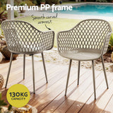 Mollymook Outdoor Dining Chair, Coffee 4pcs