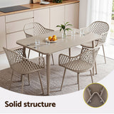 Mollymook Outdoor Dining Chair, Coffee 4pcs