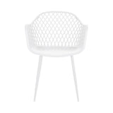 Gardeon 4 Piece Outdoor PP Dining Chairs White Contemporary — Allure Home Collections