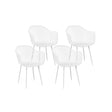 Mollymook Outdoor Dining Chair, White 4pcs