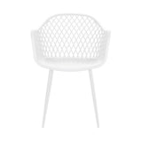 Mollymook Outdoor Dining Chair, White 4pcs