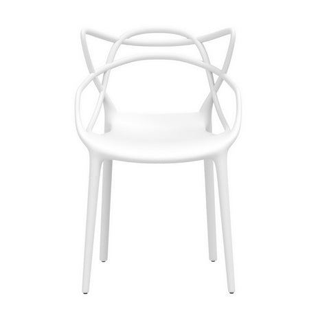 Twin Waters Outdoor Dining Chairs 4pcs, White