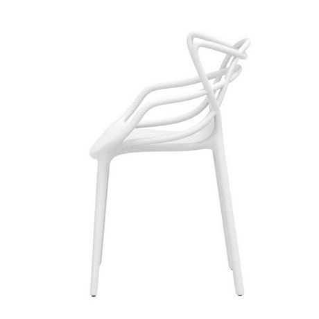 Twin Waters Outdoor Dining Chairs 4pcs, White