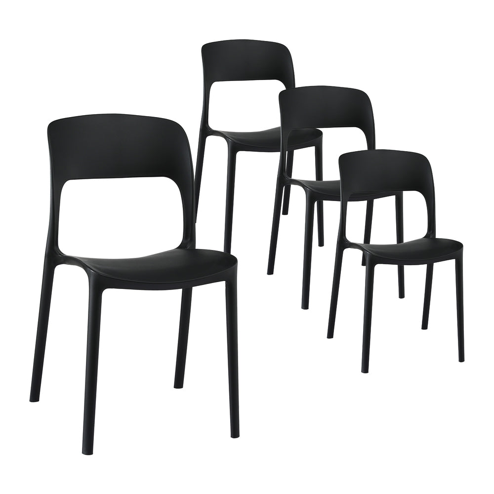 Sunshine Bay Stackable Outdoor Chair Black