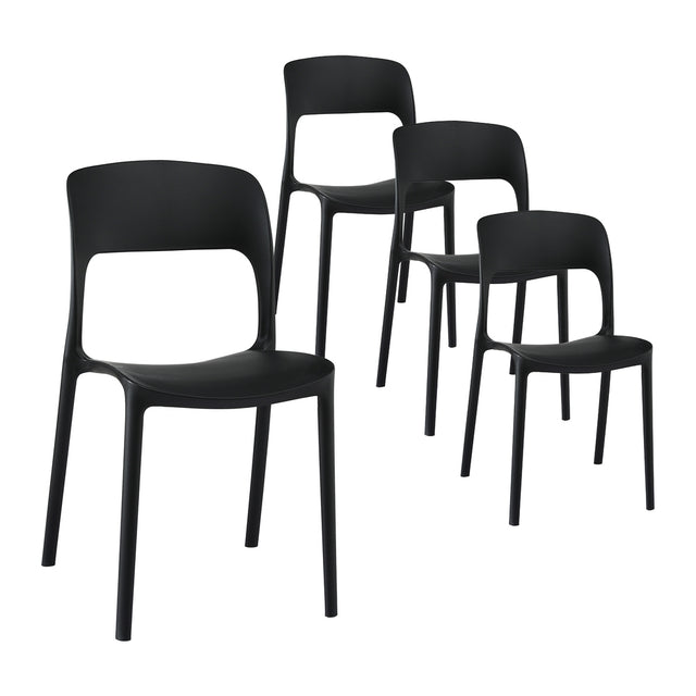Sunshine Bay Stackable Outdoor Chair Black