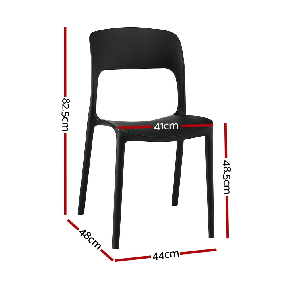 Sunshine Bay Stackable Outdoor Chair Black