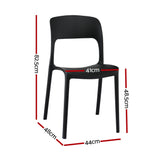 Sunshine Bay Stackable Outdoor Chair Black