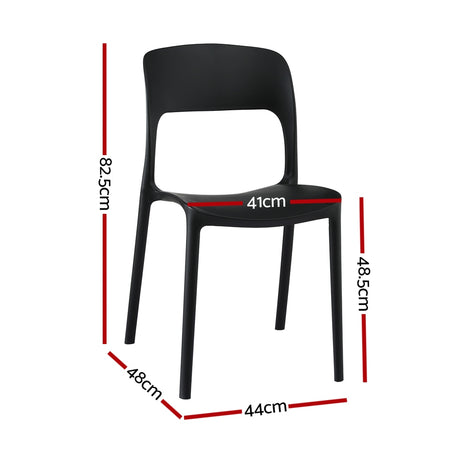 Sunshine Bay Stackable Outdoor Chair Black