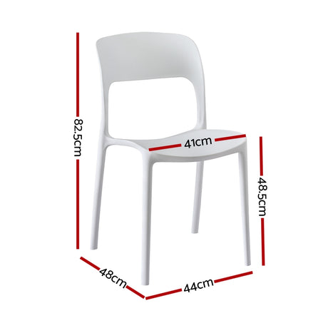 Sunshine Bay Stackable Outdoor Chair White