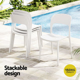 Sunshine Bay Stackable Outdoor Chair White