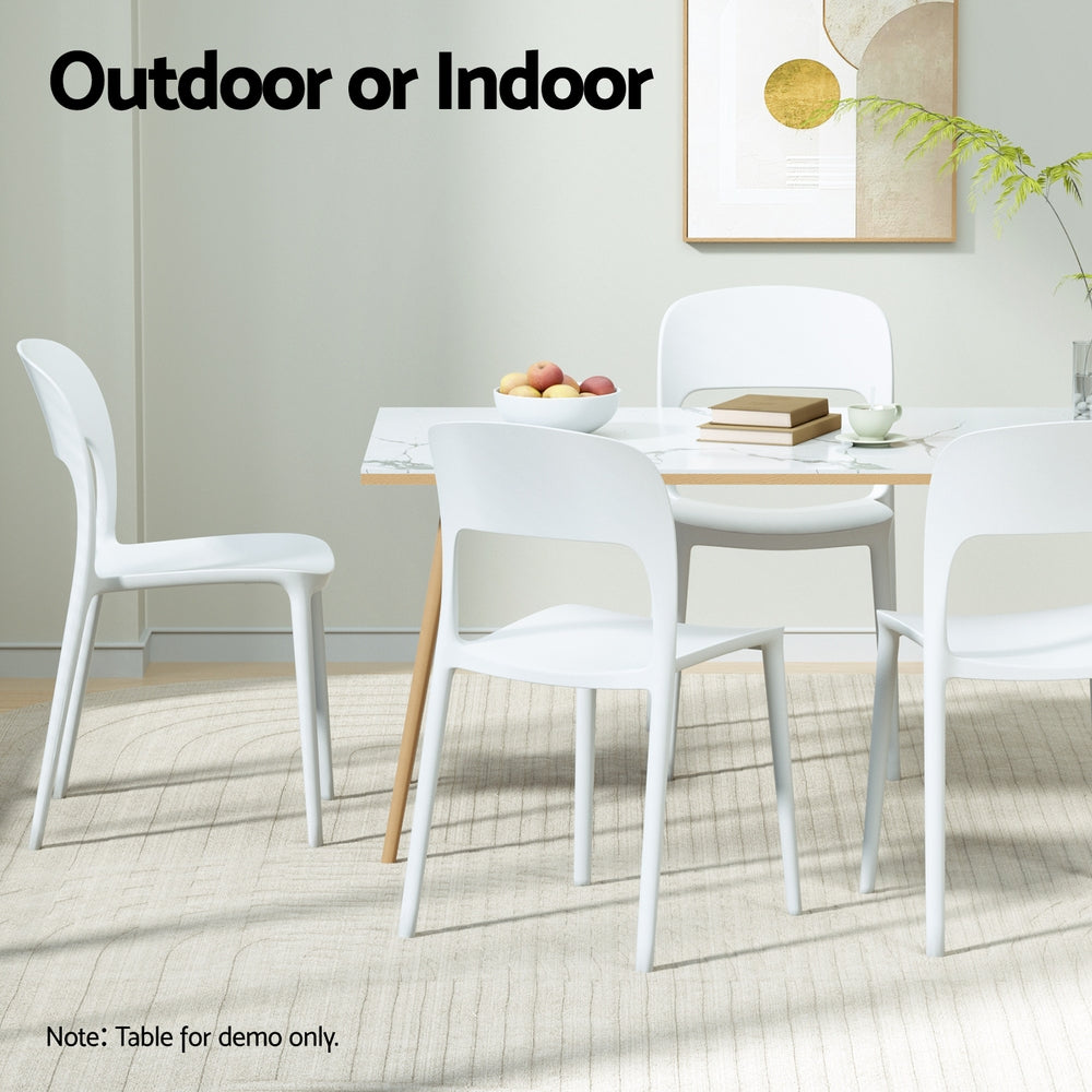 Sunshine Bay Stackable Outdoor Chair White