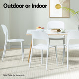 Sunshine Bay Stackable Outdoor Chair White