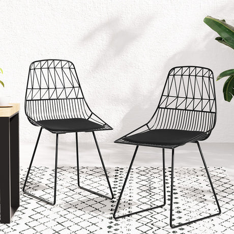 Albion Park Outdoor Dining Chair Black 2pcs image 7