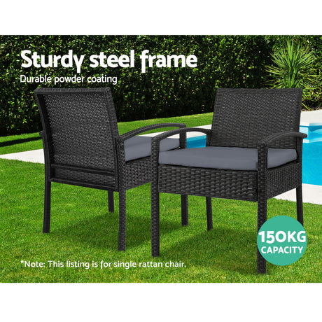 Gardeon Luxury Outdoor Wicker Lounge Chair