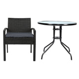 Gardeon Elegant 3-Piece Rattan Bistro Set