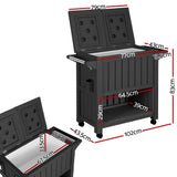 Black Point 80L Cooler Storage Cart, Black