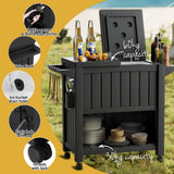 Black Point 80L Cooler Storage Cart, Black