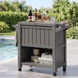 Black Point 80L Cooler Storage Cart, Brown