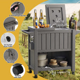 Black Point 80L Cooler Storage Cart, Brown